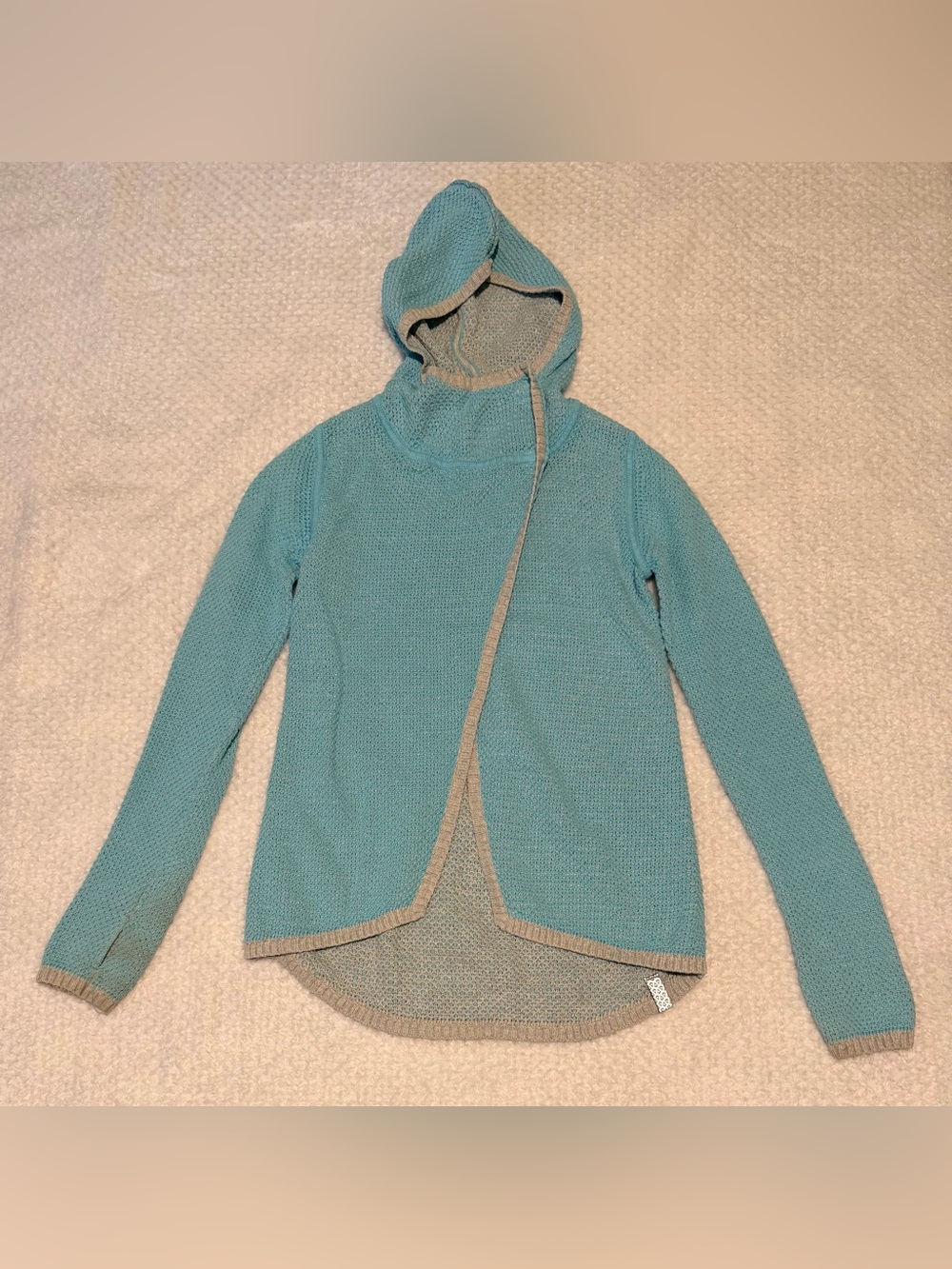 Ivivva 100% Cotton Crossover Hooded Sweater